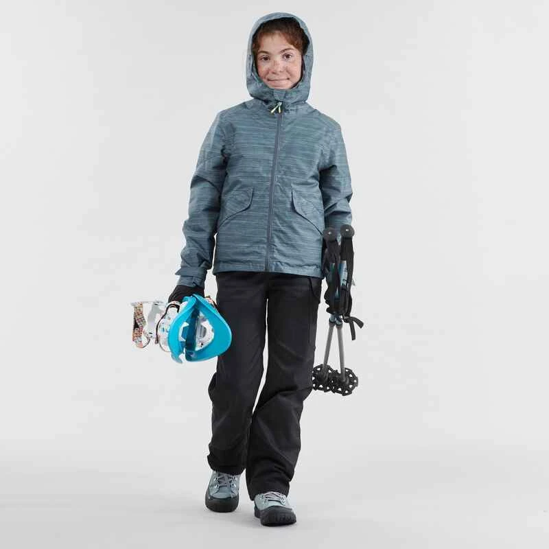 Quechua Veste Chaude Imperméable De Randonnée Neige SH100 WARM Fille 8-14 Ans Grise 2 Quechua Veste Chaude Imperméable De Randonnée Neige SH100 WARM Fille 8-14 Ans Grise – Image 2
