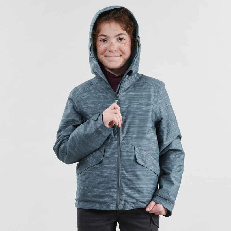 Quechua Veste Chaude Imperméable De Randonnée Neige SH100 WARM Fille 8-14 Ans Grise 5 Quechua Veste Chaude Imperméable De Randonnée Neige SH100 WARM Fille 8-14 Ans Grise – Image 5