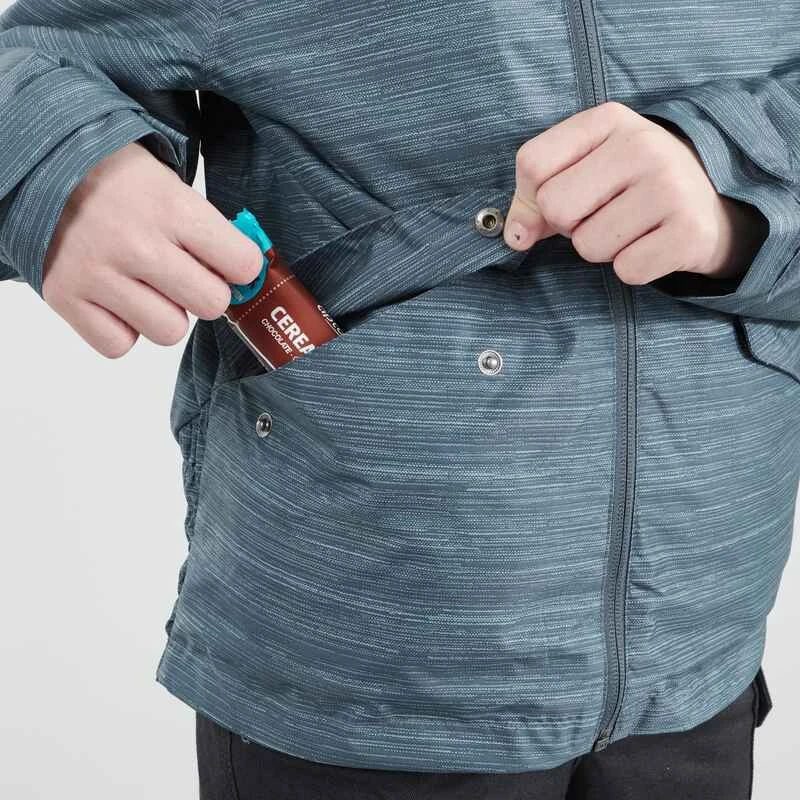 Quechua Veste Chaude Imperméable De Randonnée Neige SH100 WARM Fille 8-14 Ans Grise 9 Quechua Veste Chaude Imperméable De Randonnée Neige SH100 WARM Fille 8-14 Ans Grise – Image 9