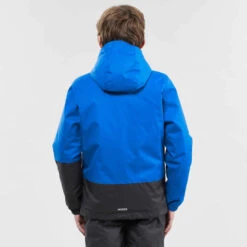 WEDZE VESTE DE SKI ENFANT CHAUDE ET IMPERMEABLE 100 BLEUE -Magasin De Vêtements De Sport veste de ski enfant chaude et impermeable 100 bleue 4
