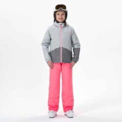 WEDZE VESTE DE SKI ENFANT CHAUDE ET IMPERMEABLE - 100 GRISE -Magasin De Vêtements De Sport veste de ski enfant chaude et impermeable 100 grise 7