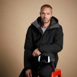 WEDZE Veste De Ski Homme - 100 - Noire -Magasin De Vêtements De Sport veste de ski homme 100 noire 12