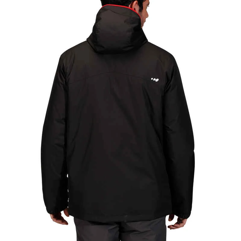 WEDZE VESTE DE SKI HOMME 100 NOIRE 4 WEDZE VESTE DE SKI HOMME 100 NOIRE – Image 4