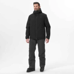 WEDZE Veste De Ski Homme - 100 - Noire -Magasin De Vêtements De Sport veste de ski homme 100 noire 3