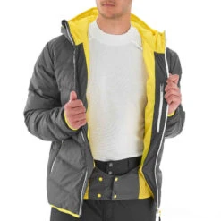 WEDZE VESTE DE SKI HOMME SKI-P JKT 500 WARM GRISE -Magasin De Vêtements De Sport veste de ski homme ski p jkt 500 warm grise 4