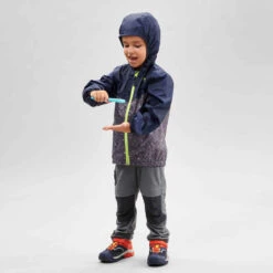 Quechua Veste Imperméable De Randonnée Enfant - MH150 - 2-6 Ans -Magasin De Vêtements De Sport veste impermeable de randonnee mh150 bleueslashgrise enfant 2 6 ans 3
