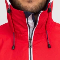 Tribord Veste Imperméable De Voile - Veste De Pluie SAILING 100 Homme Bleu Rouge -Magasin De Vêtements De Sport veste impermeable de voile veste de pluie coupe vent sailing 100 homme navy 5