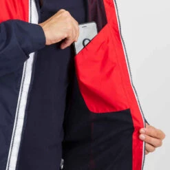 Tribord Veste Imperméable De Voile - Veste De Pluie SAILING 100 Homme Bleu Rouge -Magasin De Vêtements De Sport veste impermeable de voile veste de pluie coupe vent sailing 100 homme navy 6