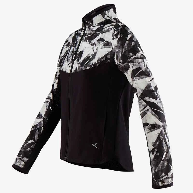 Veste Légère Respirante W500 Fille GYM ENFANT Noir Imprimé 2 Veste Légère Respirante W500 Fille GYM ENFANT Noir Imprimé – Image 2