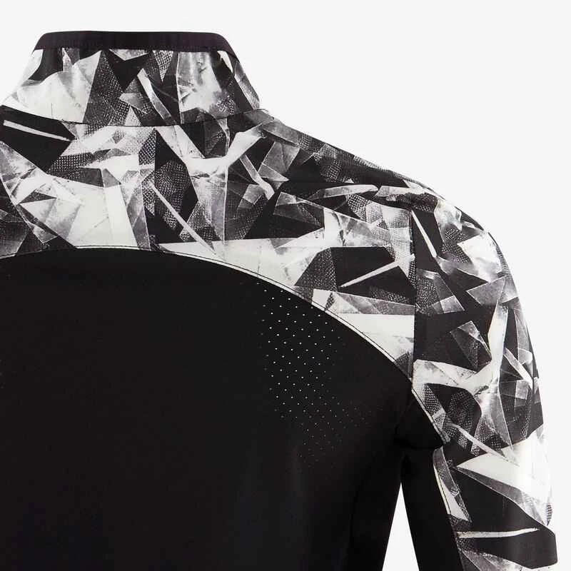 Veste Légère Respirante W500 Fille GYM ENFANT Noir Imprimé 5 Veste Légère Respirante W500 Fille GYM ENFANT Noir Imprimé – Image 5