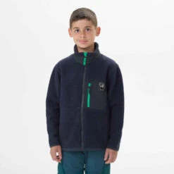 Quechua VESTE POLAIRE CHAUDE DE RANDONNEE - MH500 BLEUE MARINE - ENFANT 7-15 ANS -Magasin De Vêtements De Sport veste polaire chaude de randonnee mh500 bleue marine enfant 7 15 ans 2