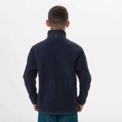 Quechua VESTE POLAIRE CHAUDE DE RANDONNEE - MH500 BLEUE MARINE - ENFANT 7-15 ANS -Magasin De Vêtements De Sport veste polaire chaude de randonnee mh500 bleue marine enfant 7 15 ans 3