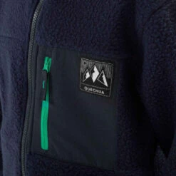 Quechua VESTE POLAIRE CHAUDE DE RANDONNEE - MH500 BLEUE MARINE - ENFANT 7-15 ANS -Magasin De Vêtements De Sport veste polaire chaude de randonnee mh500 bleue marine enfant 7 15 ans 6