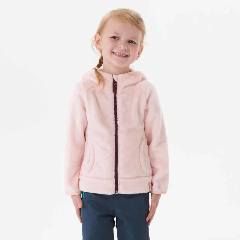 Quechua Veste Polaire Chaude De Randonnée - MH500 Rose - Enfant 2- 6 Ans 2 Quechua Veste Polaire Chaude De Randonnée - MH500 Rose - Enfant 2- 6 Ans – Image 2