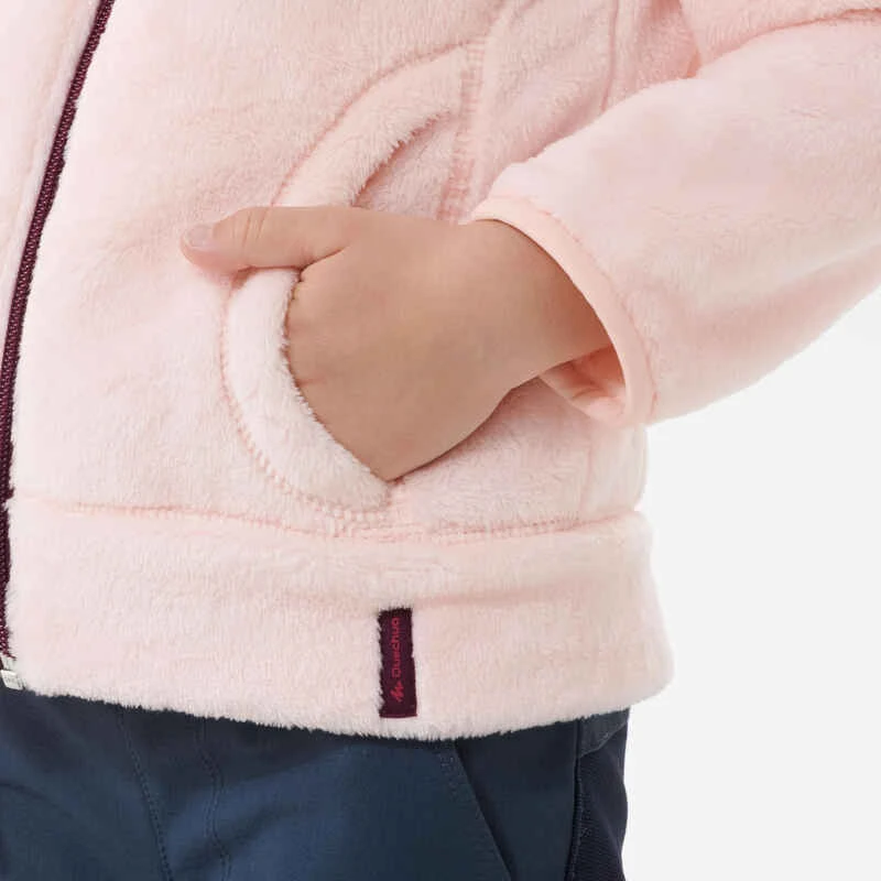 Quechua Veste Polaire Chaude De Randonnée - MH500 Rose - Enfant 2- 6 Ans 7 Quechua Veste Polaire Chaude De Randonnée - MH500 Rose - Enfant 2- 6 Ans – Image 7