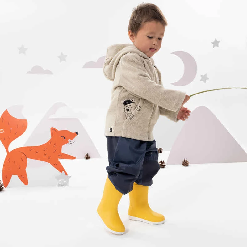 Quechua Veste Polaire De Randonnée - MH500 KID Beige - Enfant 2-6 Ans 2 Quechua Veste Polaire De Randonnée - MH500 KID Beige - Enfant 2-6 Ans – Image 2