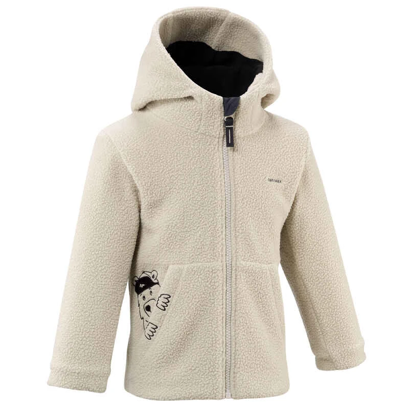Quechua Veste Polaire De Randonnée - MH500 KID Beige - Enfant 2-6 Ans 1 Quechua Veste Polaire De Randonnée - MH500 KID Beige - Enfant 2-6 Ans