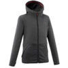 Quechua VESTE POLAIRE DE RANDONNEE - MH500 NOIRE GRISE - ENFANT 7-15 ANS
