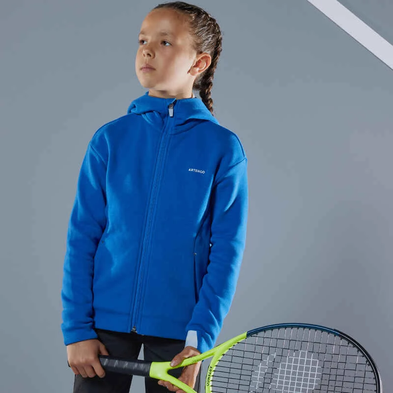 Artengo VESTE THERMIQUE 500 FILLE BLEU SAPHIR 3 Artengo VESTE THERMIQUE 500 FILLE BLEU SAPHIR – Image 3